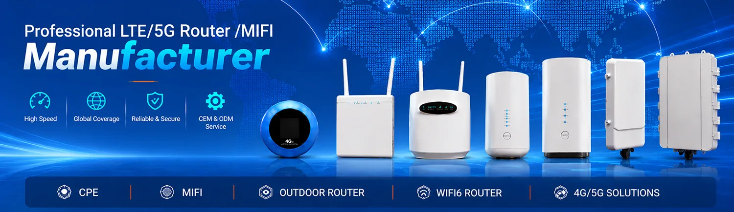 Honlly Telecom 4G/5G router manufacturer with LTE CPE, MiFi and outdoor router products