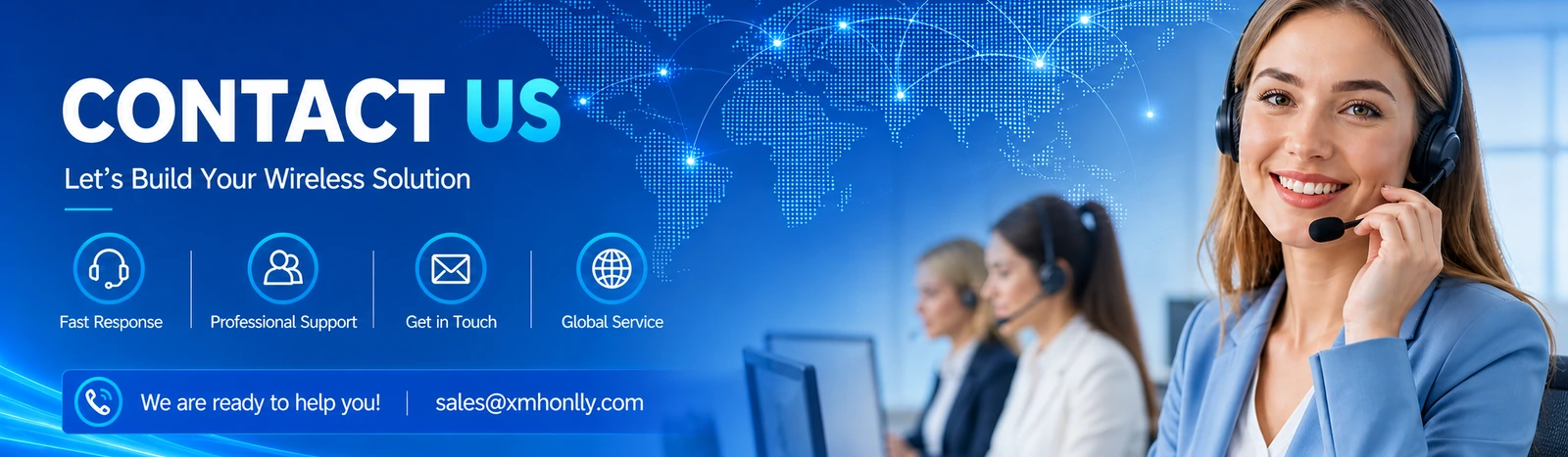 Honlly Telecom Contact Us support banner