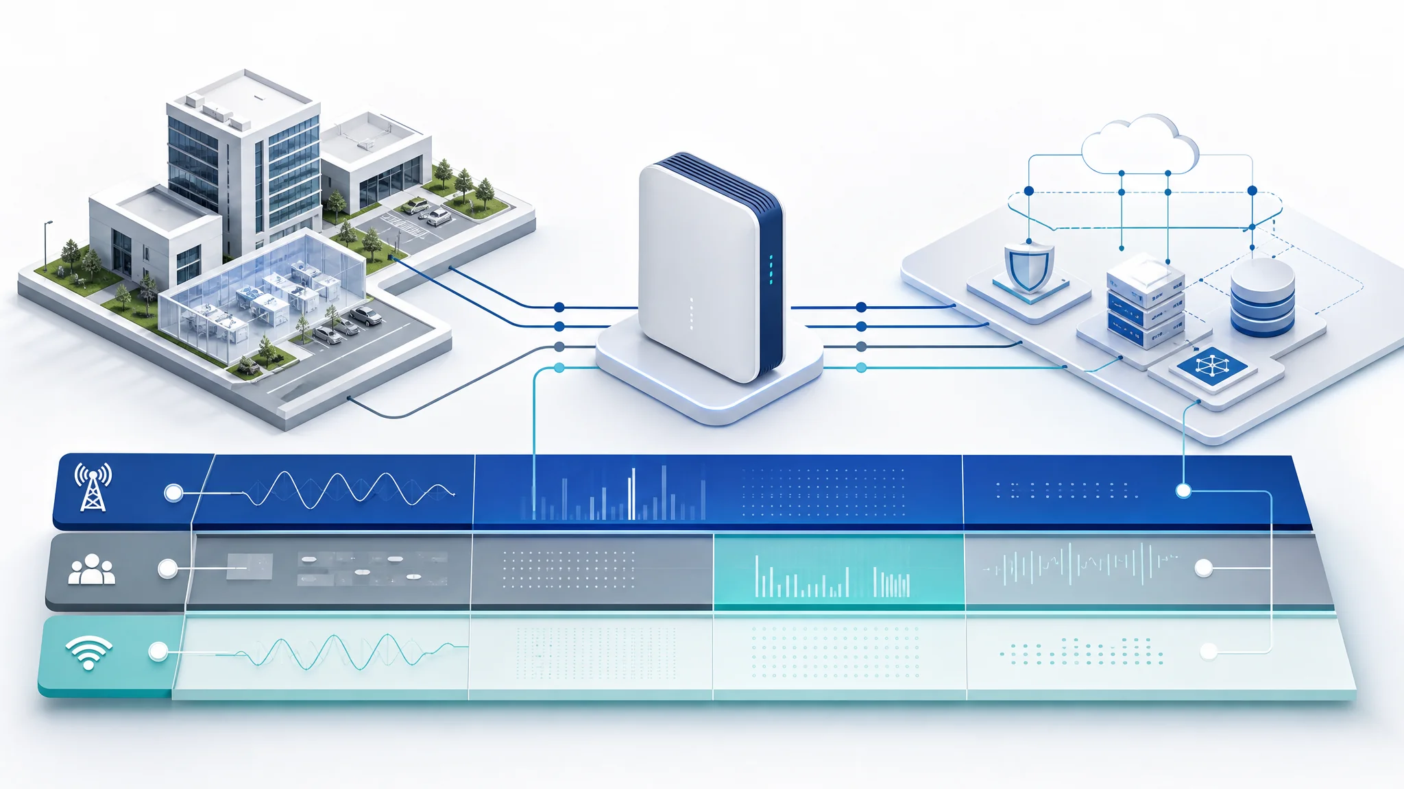5G NR-U and CBRS shared spectrum CPE architecture for enterprise private network deployment
