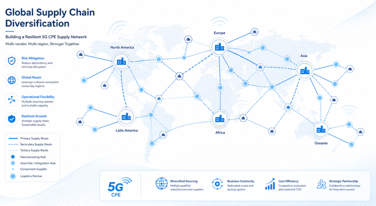 5G CPE Supply Chain Diversification Accelerates as Operators Adopt Multi-Vendor Strategies Amid Geopolitical Realignment in 2026