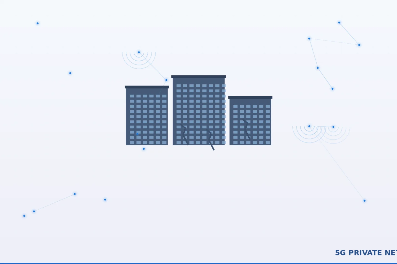 Modern smart factory with 5G network connectivity overlay for private network and Industry 4.0 CPE deployment