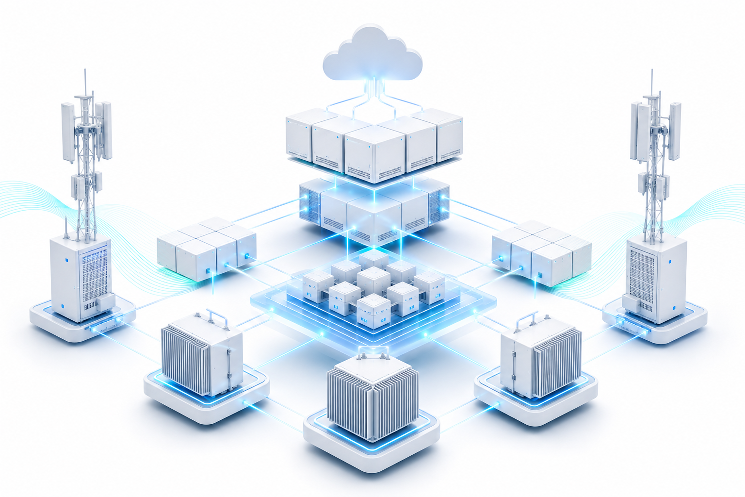 Open RAN architecture with modular interchangeable 5G network components for vendor-neutral deployments