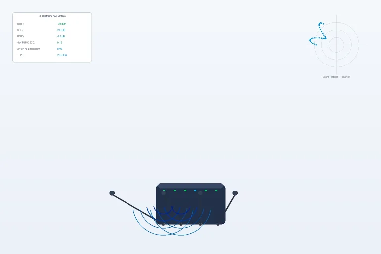 5G CPE Antenna Design and RF Optimization: MIMO Beamforming, External Antenna Ports, and Signal Engineering for Challenging Enterprise Deployments