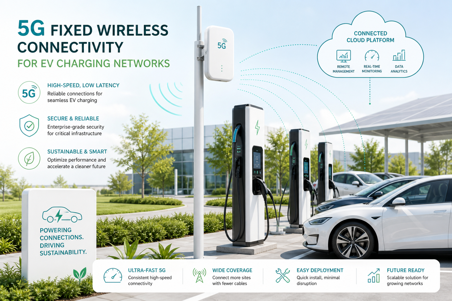 A Technical Buyer’s Guide to 5G CPE for EV Charging Networks: Reliable Fixed Wireless for Connected Charging Stations and Smart Mobility
