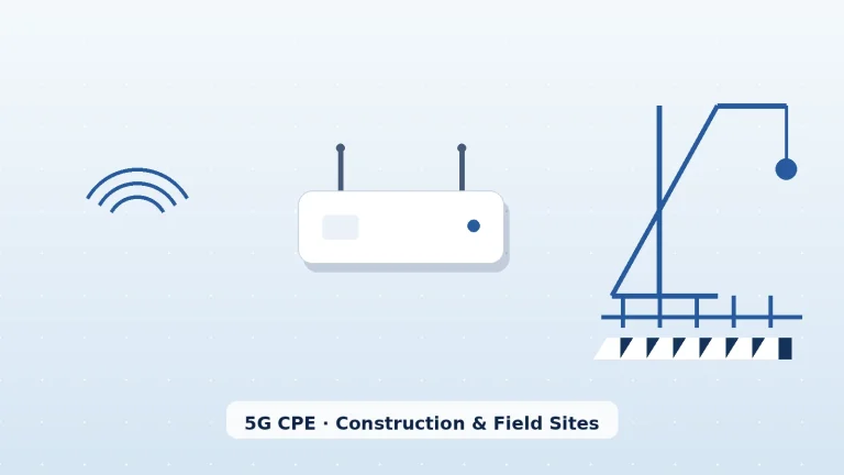 A Technical Buyer’s Guide to 5G CPE for Construction and Temporary Field Offices: Rapid-Deployment Fixed Wireless for Job Sites and Remote Projects