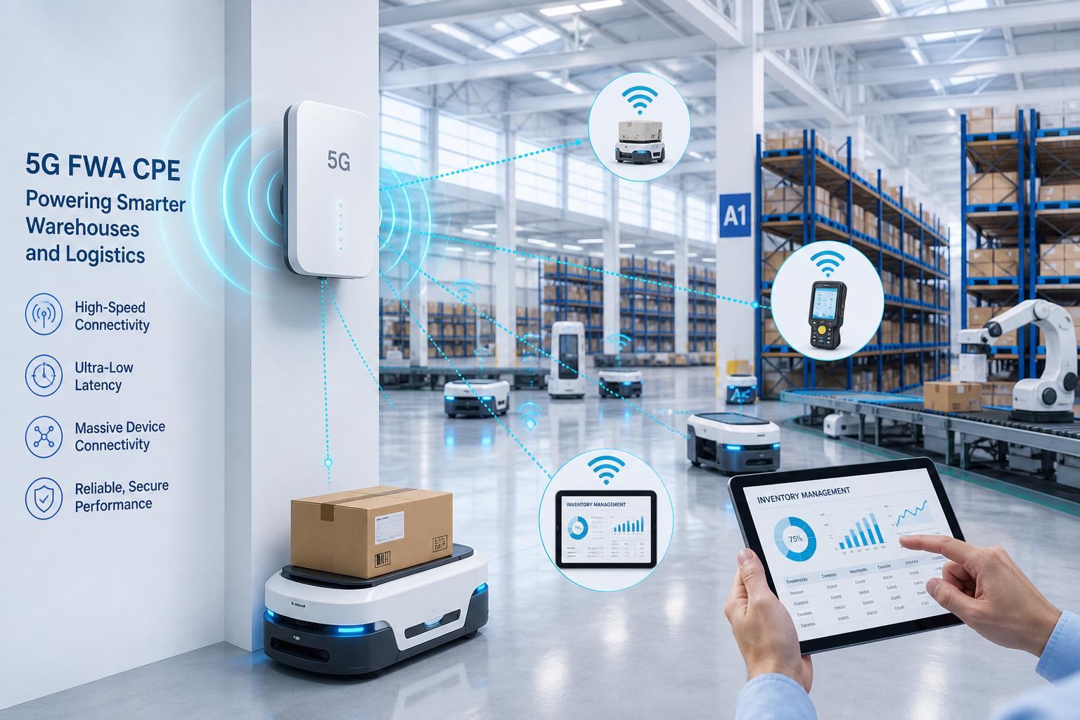 Warehouse Automation Drives New Demand for 5G FWA CPE in Smart Logistics and Distribution Centers in 2026