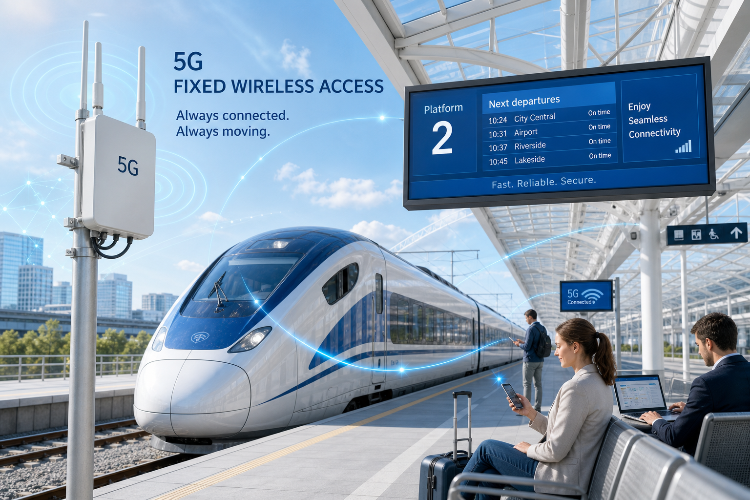 Rail Operators Turn to 5G FWA CPE for Trackside Connectivity, Passenger Wi-Fi, and Connected Train Operations in 2026