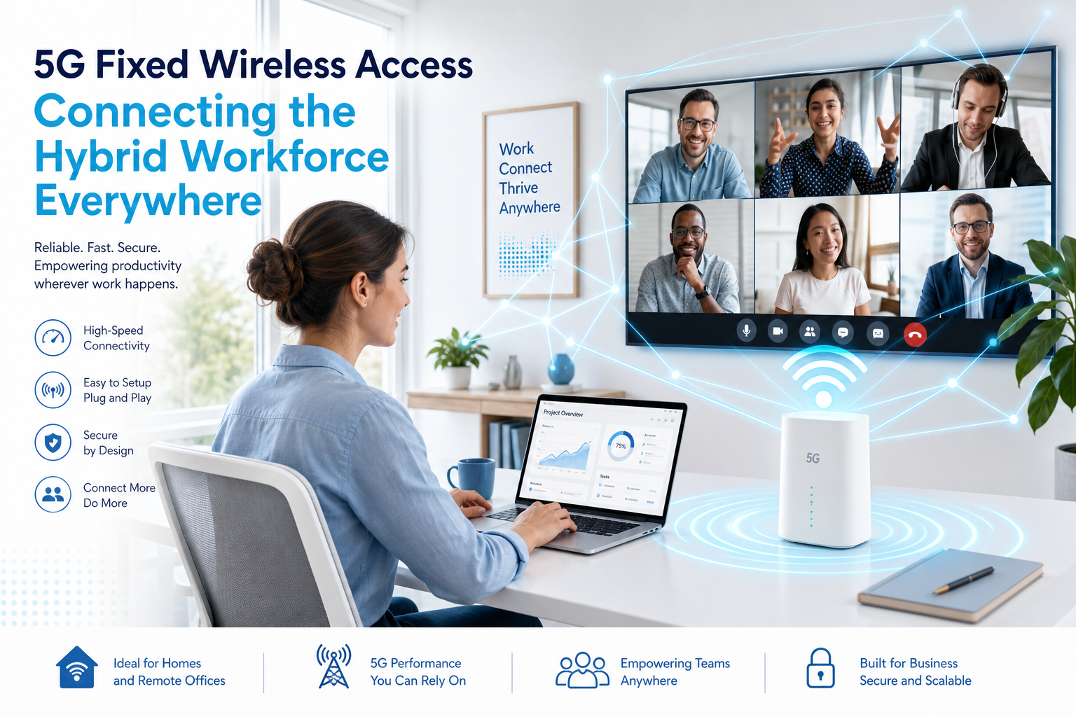 Remote and Hybrid Workforces Drive 5G FWA CPE Adoption for Secure Home-Office and SOHO Connectivity in 2026