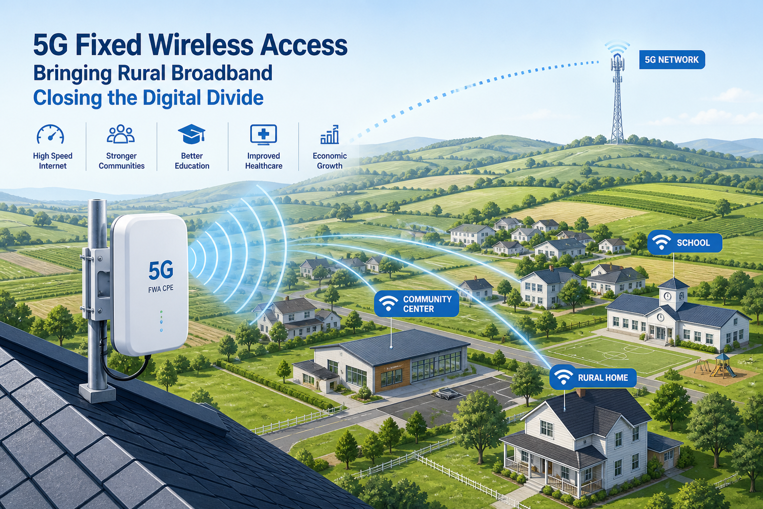 Rural Operators Expand 5G Fixed Wireless Access as CPE Demand Grows in Underserved and Fiber-Gap Markets in 2026