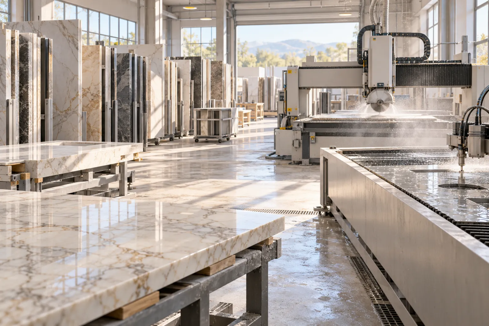 A Technical Buyer’s Guide to 5G CPE for Stone and Quartz Countertop Fabrication: Reliable Fixed Wireless for CNC Sawing, Edge Profiling, and Polishing